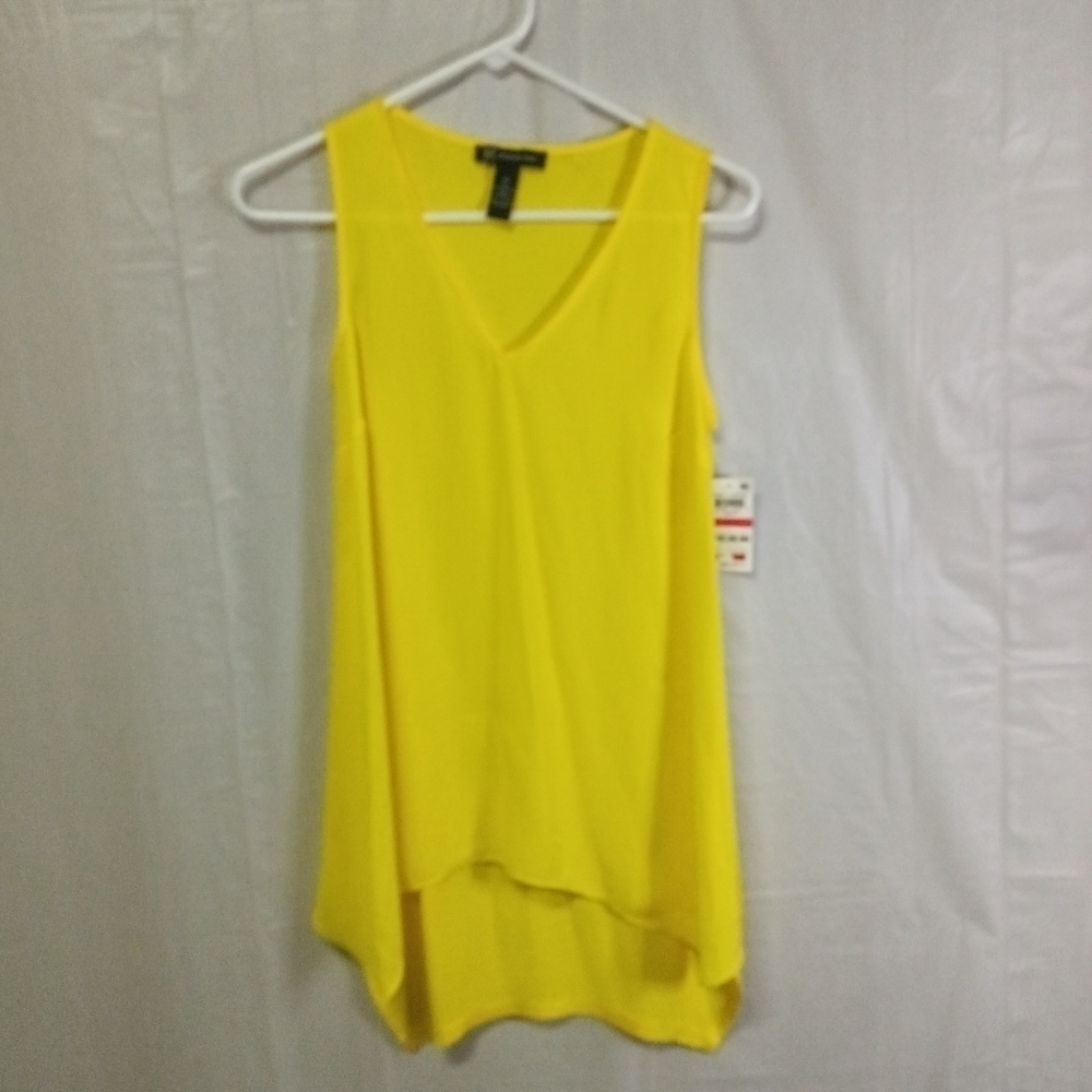 🦋 INC International Concepts Sleeveless Top Sunray Hi Low Size Small